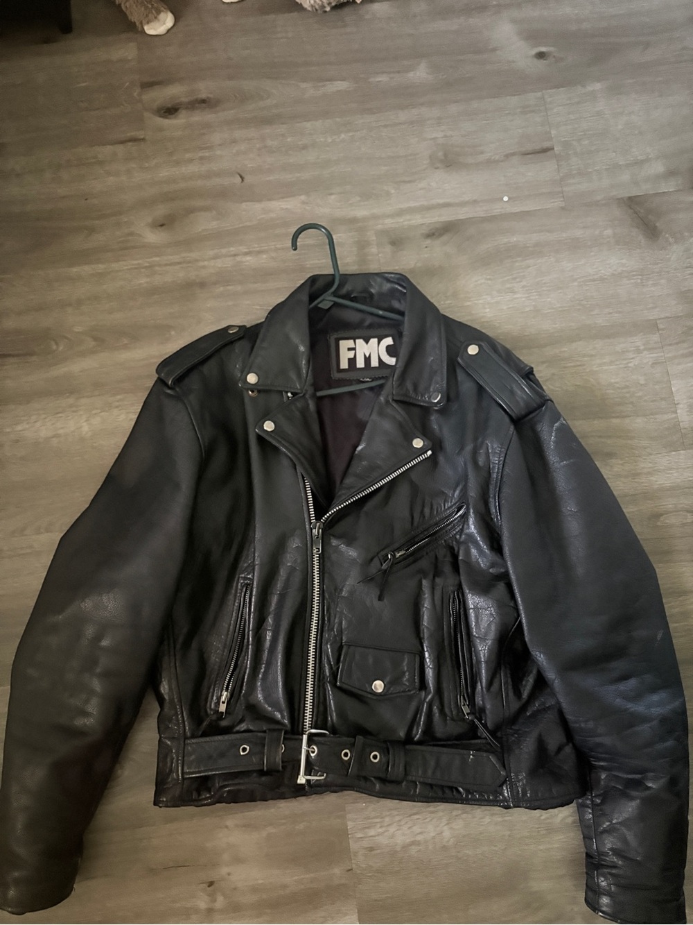 Vintage FMC Black Leather Jacket